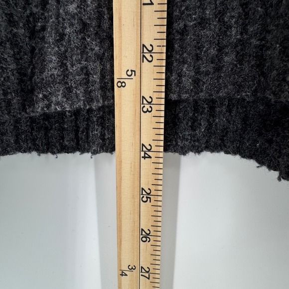 ALLSAINTS Terra Jumper Sweater Mock Neck Cutout Sleeve Grey Wool‎ Blend Small - Picture 6 of 9
